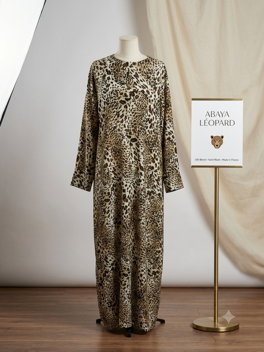 Abaya élégante leopart Dubai