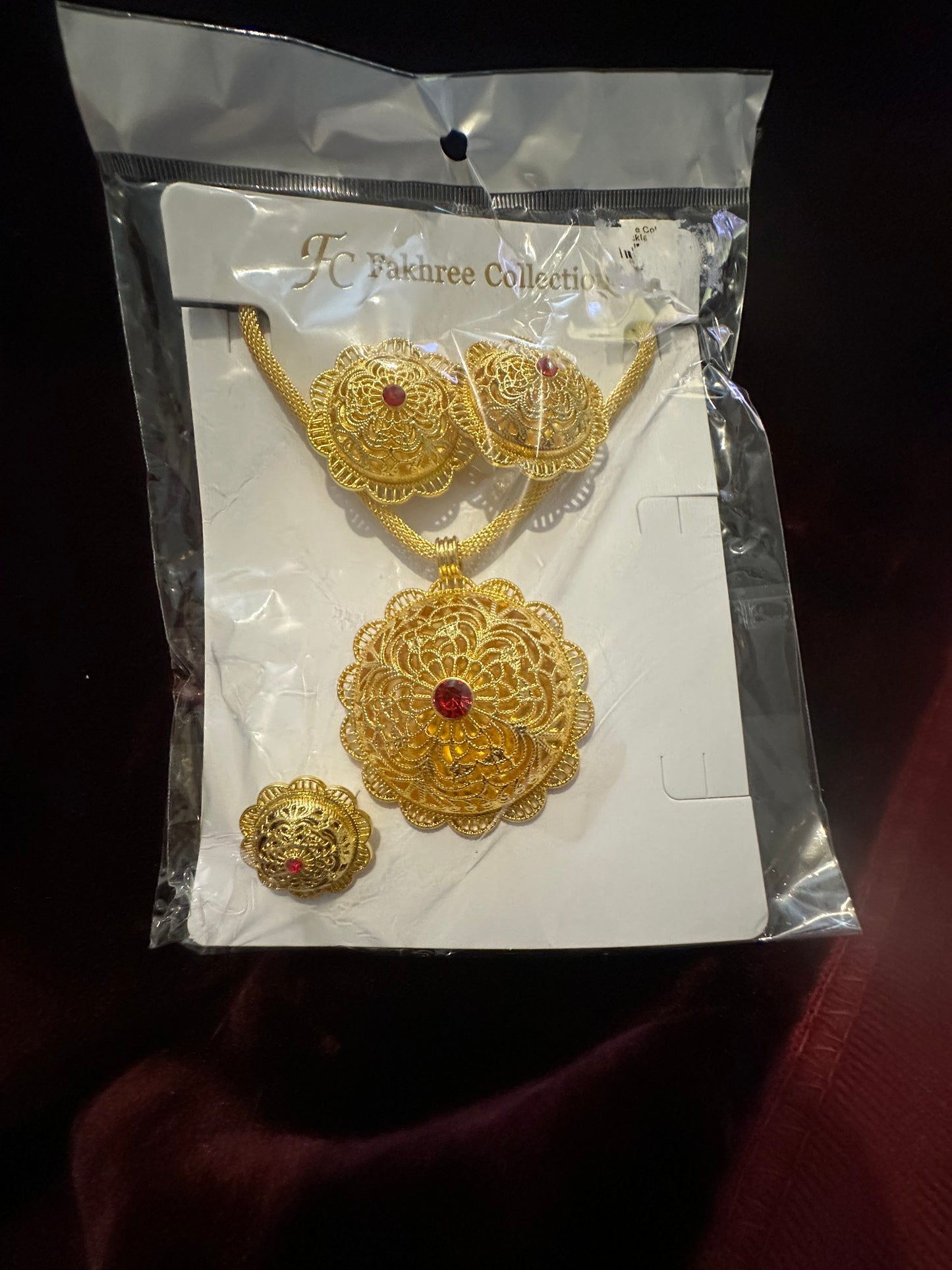 Parure rubis