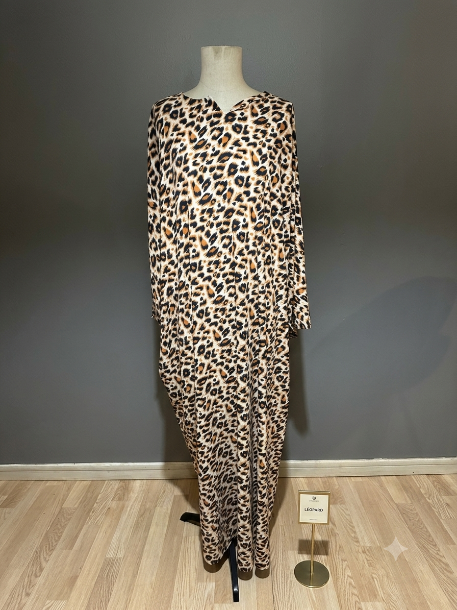 Abaya élégante  leopart Dubai