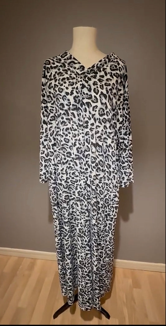 Abaya élégante  leopart Dubai